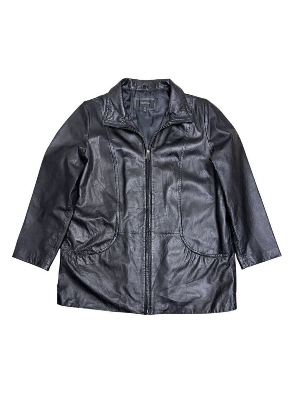 COLEBROOK Genuine Leather Business Casual Winter Jacket Coat Womens 1X